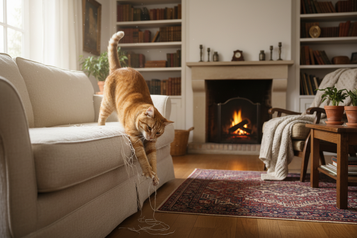 How to Stop Cats from Scratching Furniture
