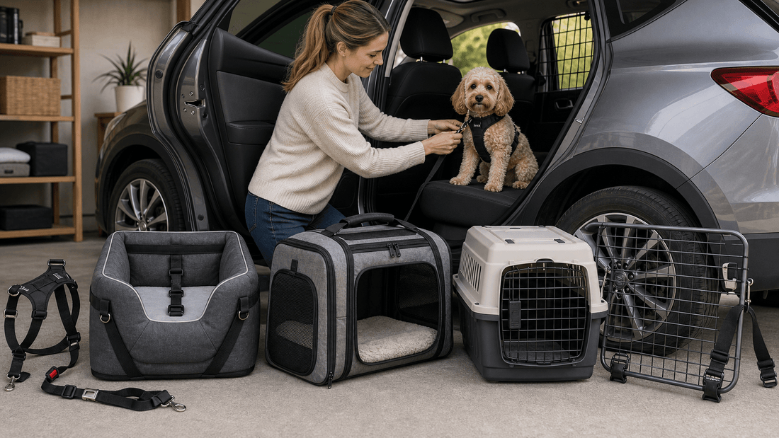 Dog Travel Safety Equipment: Seat Belts, Car Seats, Carriers, Crates and Guards - ZoePaws