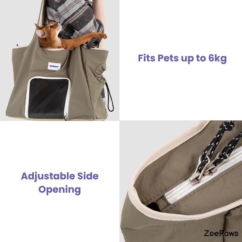 Nylon Pet Shoulder Carrier Bag for Daily Walks