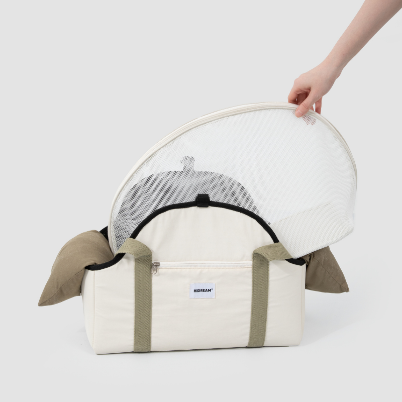 Pet Walking Shoulder Bag with Removable Mesh Cover