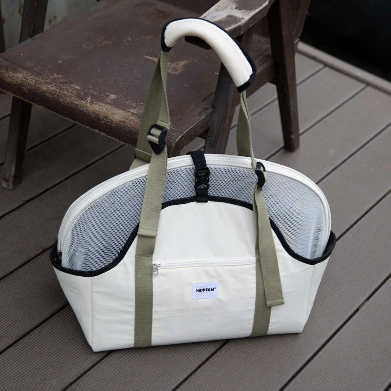 Pet Walking Shoulder Bag with Removable Mesh Cover