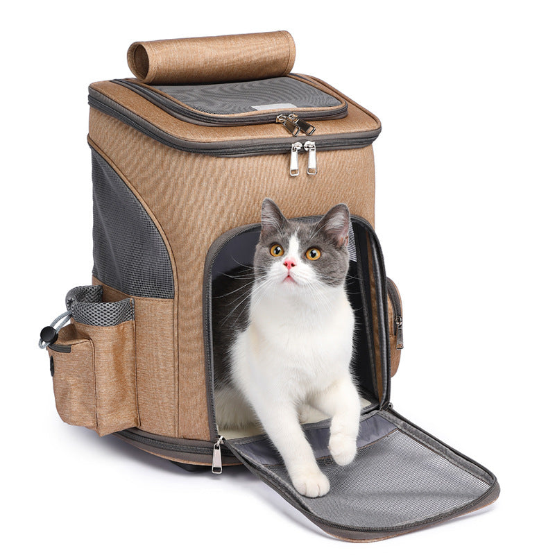 Space Capsule Pet Carrier Backpack side view