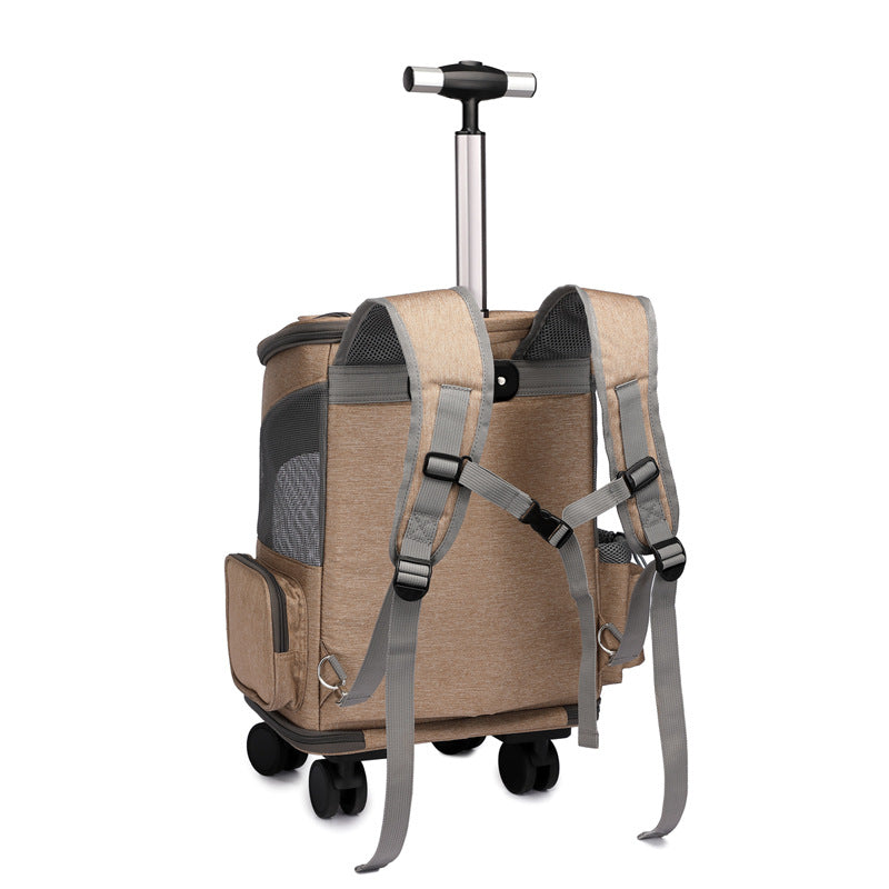 Space Capsule Pet Carrier Backpack front view