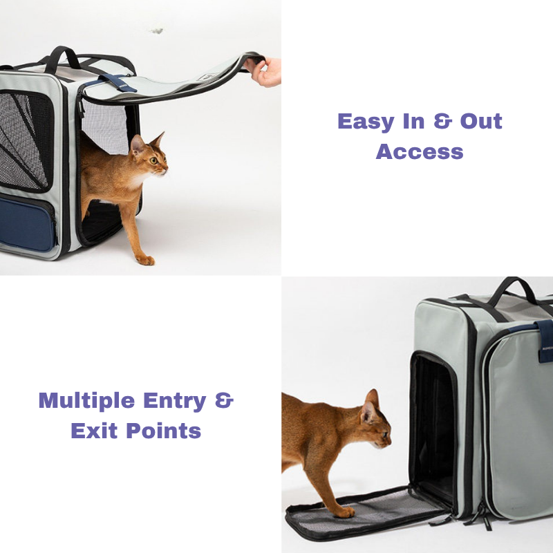 Premium Expandable Space Capsule Cat Backpack in-use lifestyle view