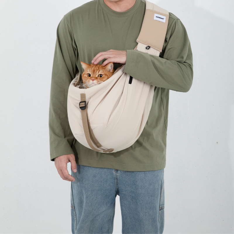 Ergonomic Portable Hands-Free Pet Sling Carrier