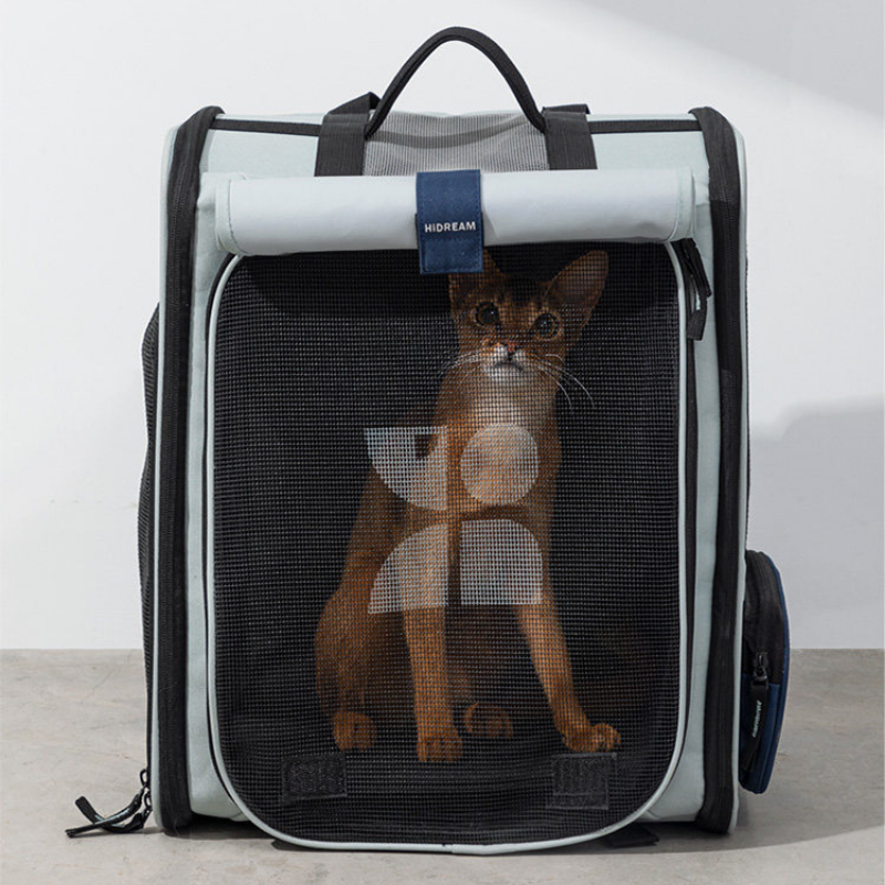 Premium Expandable Space Capsule Cat Backpack front view