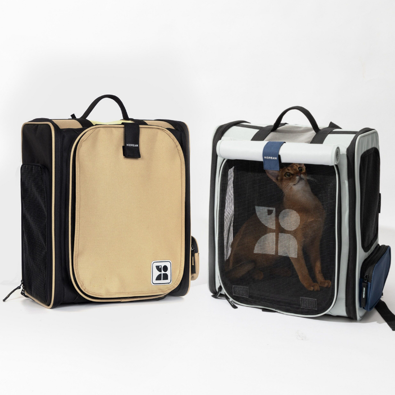Premium Expandable Space Capsule Cat Backpack size and fit view