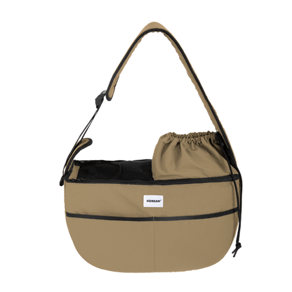 Tan outdoor pet tote shoulder bag product view