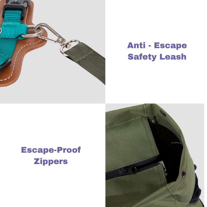Aesthetic Breathable Canvas Pet Carrier Tote in-use lifestyle view