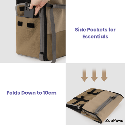 2-in-1 Pet Car Seat and Backpack Carrier - ZoePaws
