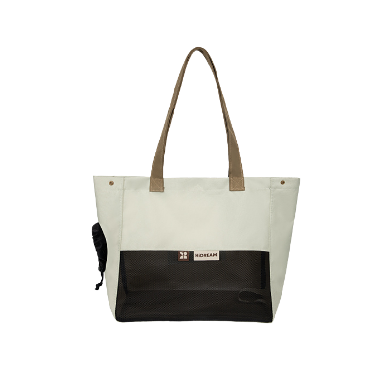 Aesthetic Breathable Canvas Pet Carrier Tote feature detail view