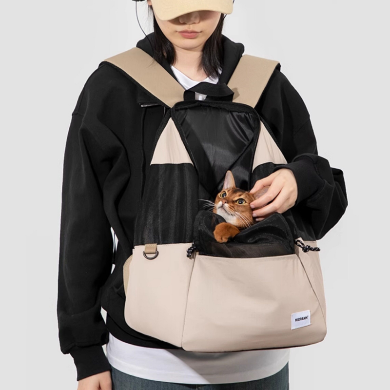 Breathable Airline-Approved Pet Backpack Carrier in-use lifestyle view