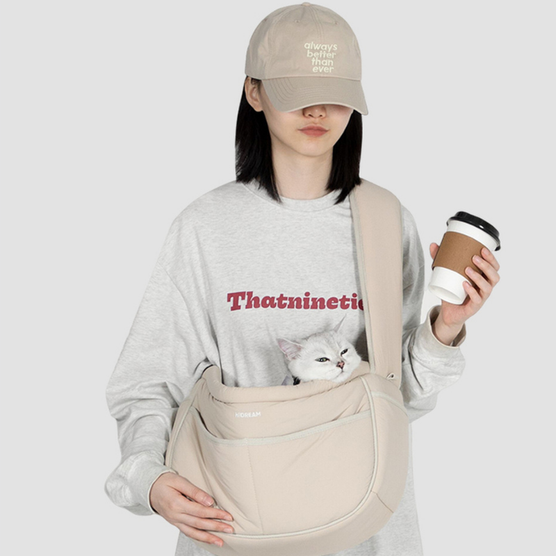 Breathable Portable Pet Carrier Bag in-use lifestyle view
