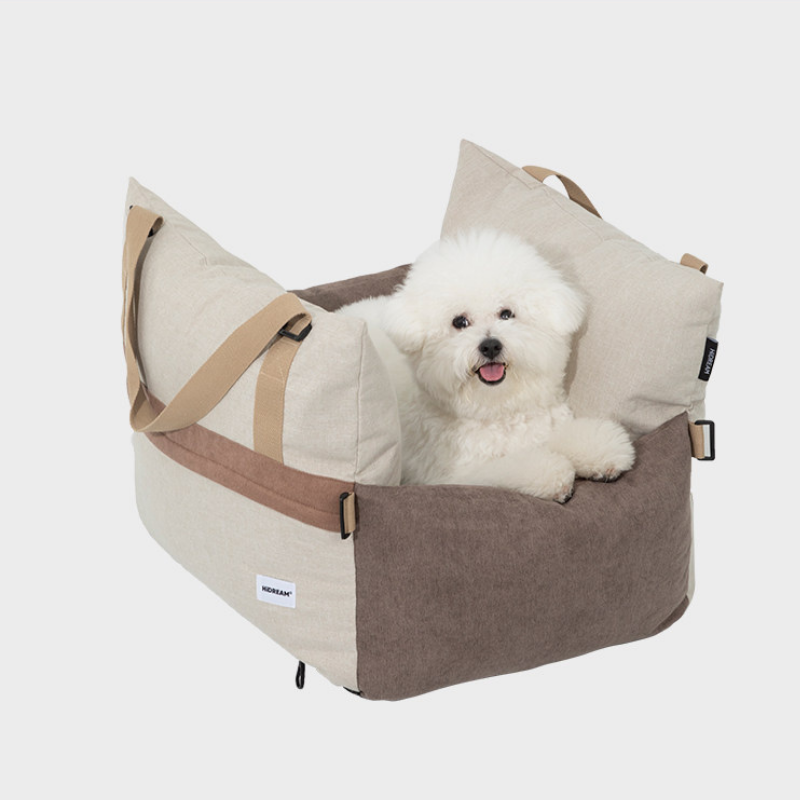 Pet Car Safety Seat with Padded Cushion in-use lifestyle view