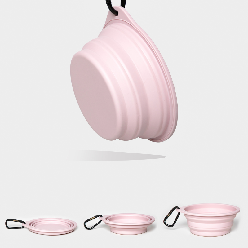 Collapsible Travel Pet Bowl for Dogs & Cats