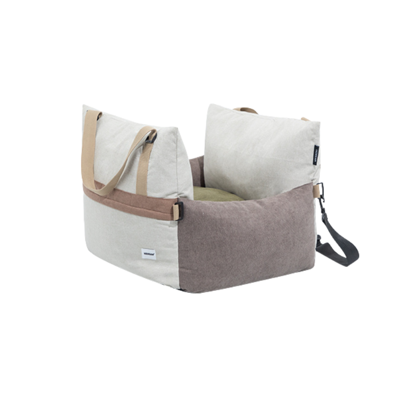 Pet Car Safety Seat with Padded Cushion size and fit view