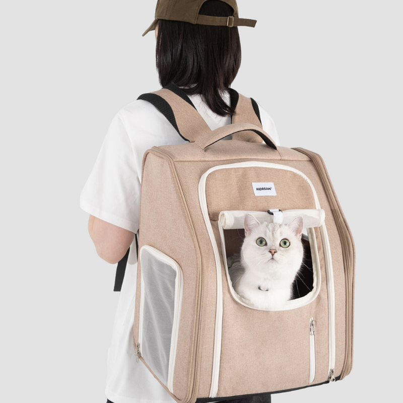 Mobile Castle Pet Backpack in-use lifestyle view