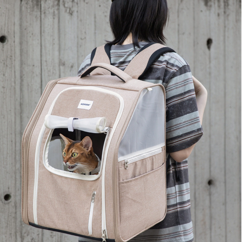 Mobile Castle Pet Backpack size and fit view