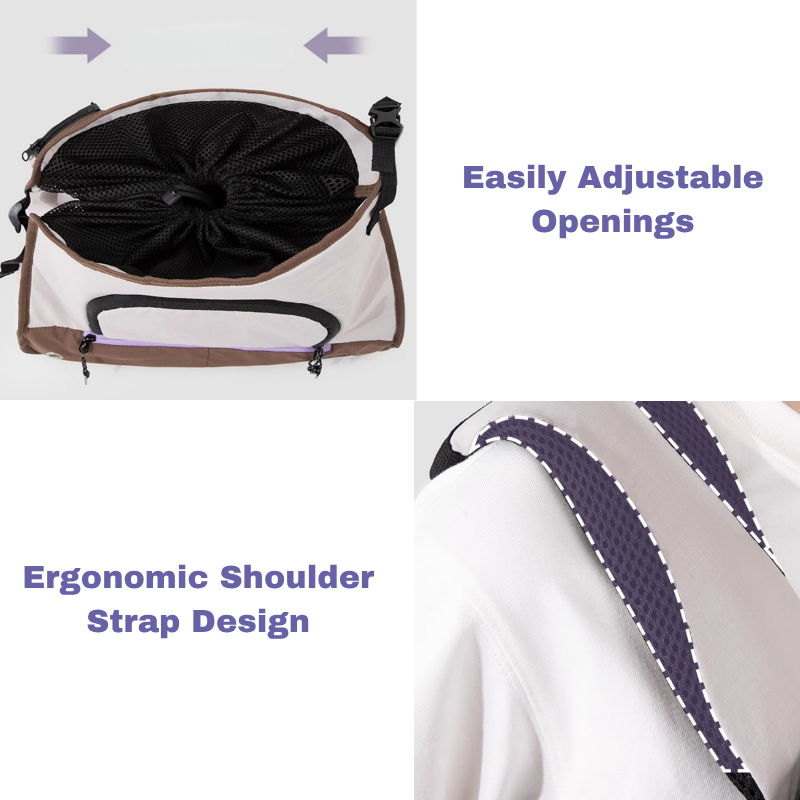 Convertible Pet Sling Backpack back view