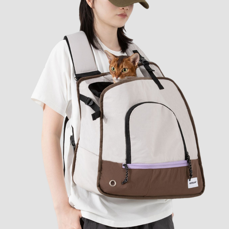 Convertible Pet Sling Backpack in-use lifestyle view