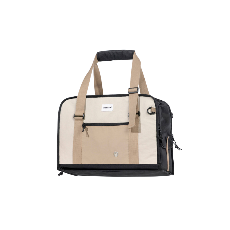 Aesthetic Lightweight Canvas Pet Tote Carrier size and fit view
