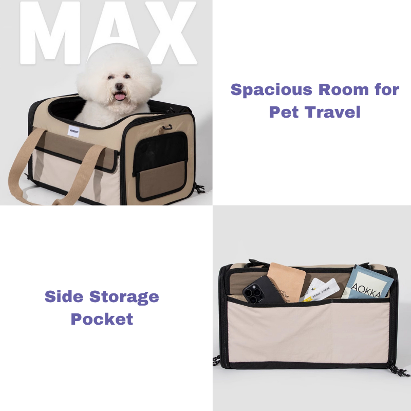 Airline Approved Foldable Pet Carrier back view