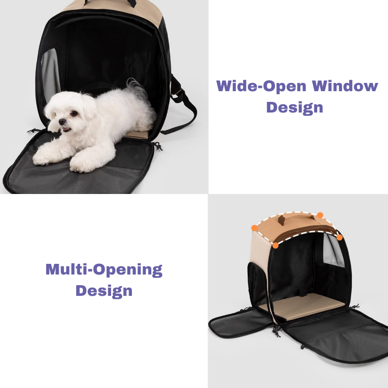 Lightweight Breathable Pet Backpack feature detail view
