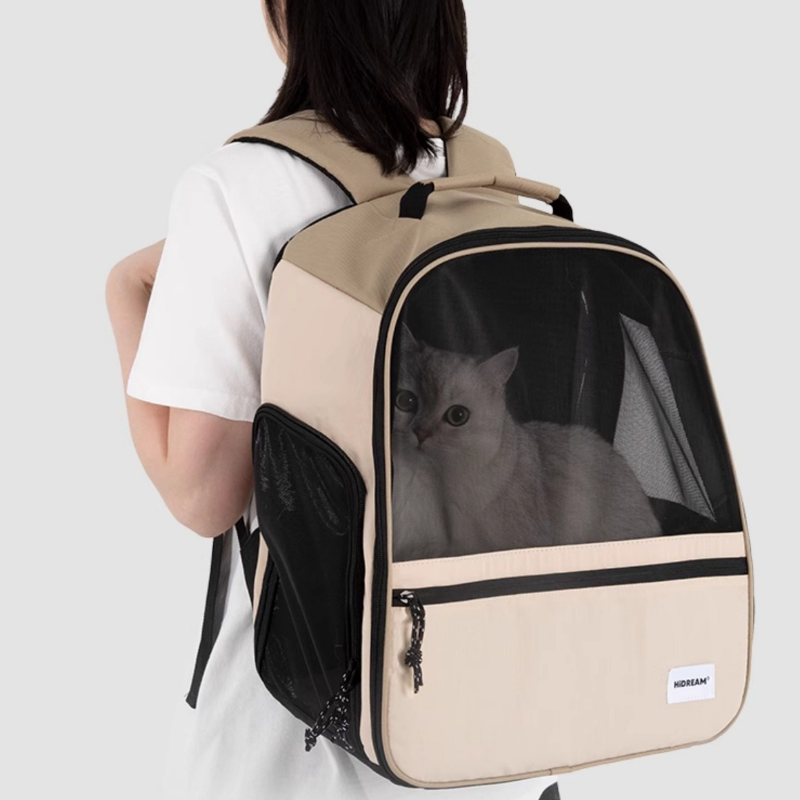 Lightweight Breathable Pet Backpack back view