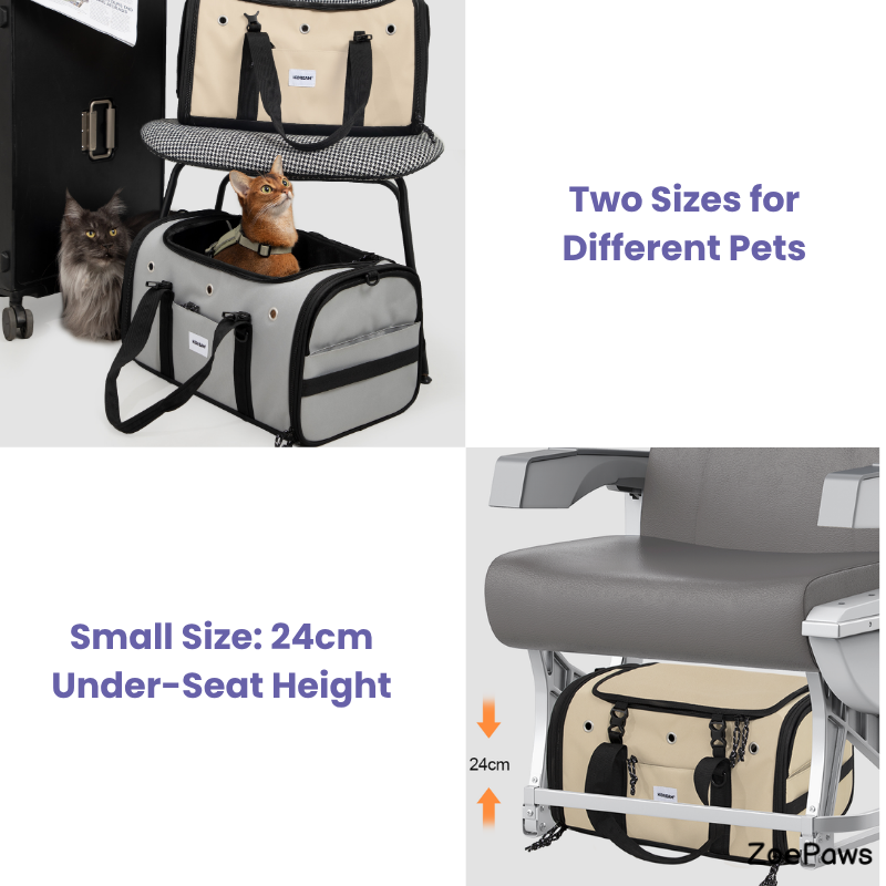 Toast-Style Airline Pet Carrier with Breathable Mesh Windows