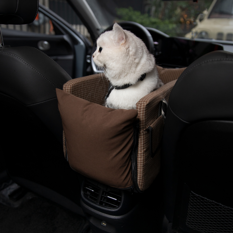 Centre Console Pet Car Seat for Cats and Small Dogs