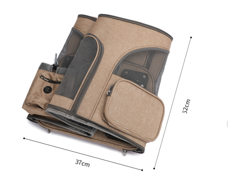 Space Capsule Pet Carrier Backpack travel use view