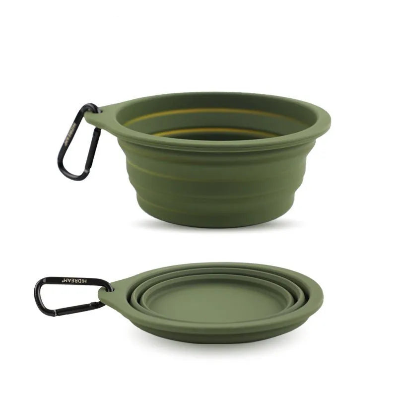 Collapsible Travel Pet Bowl for Dogs & Cats