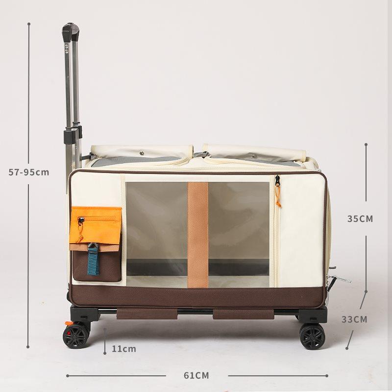 Cat Carrier Backpack With Wheels Trolley Bag