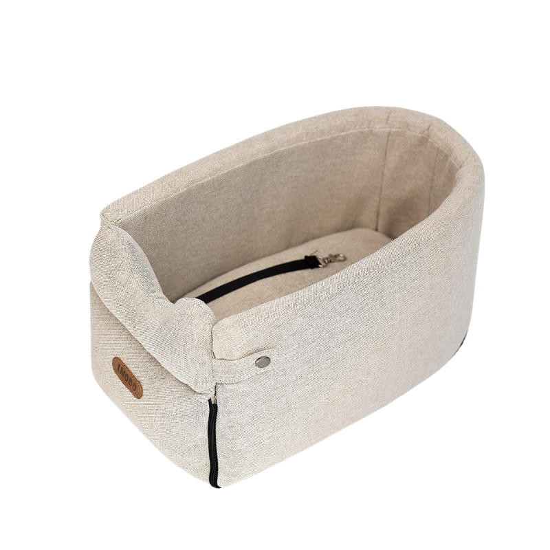 Console Dog Car Seat back view