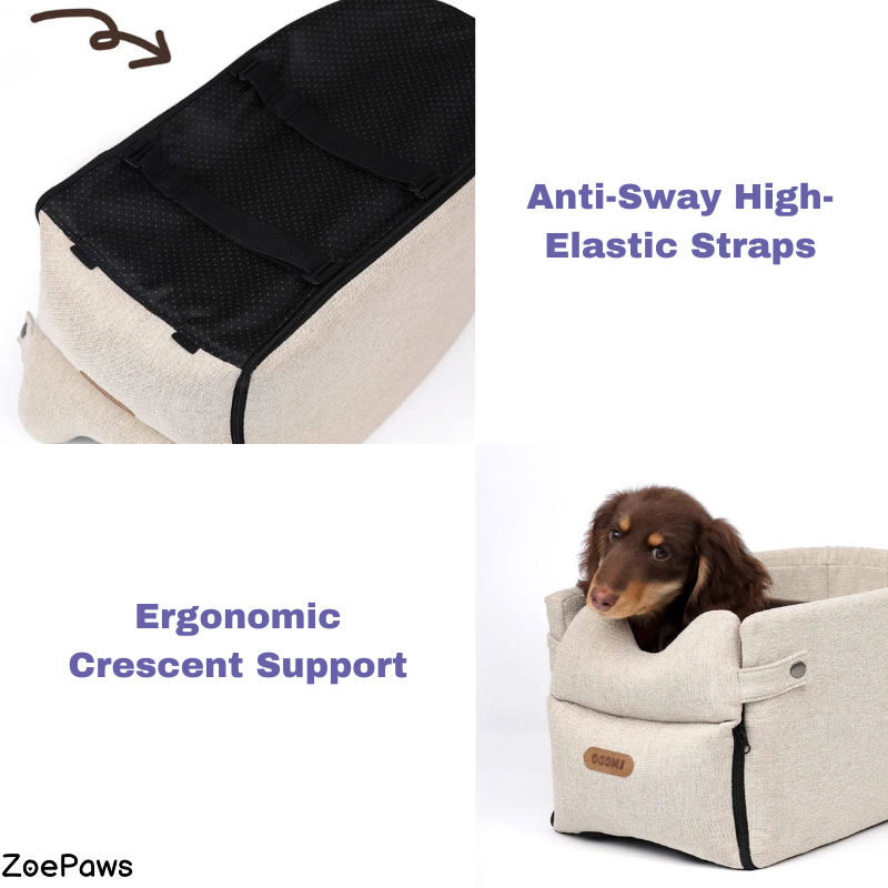 Console Dog Car Seat feature detail view