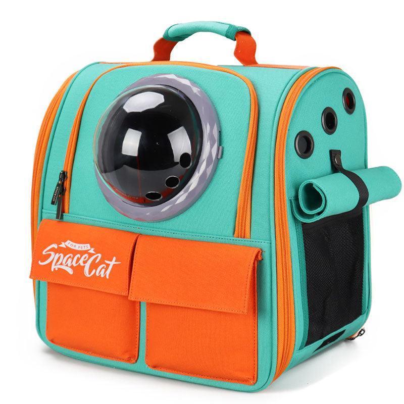 Canvas Cat Carrier Bag Expandable Backpack