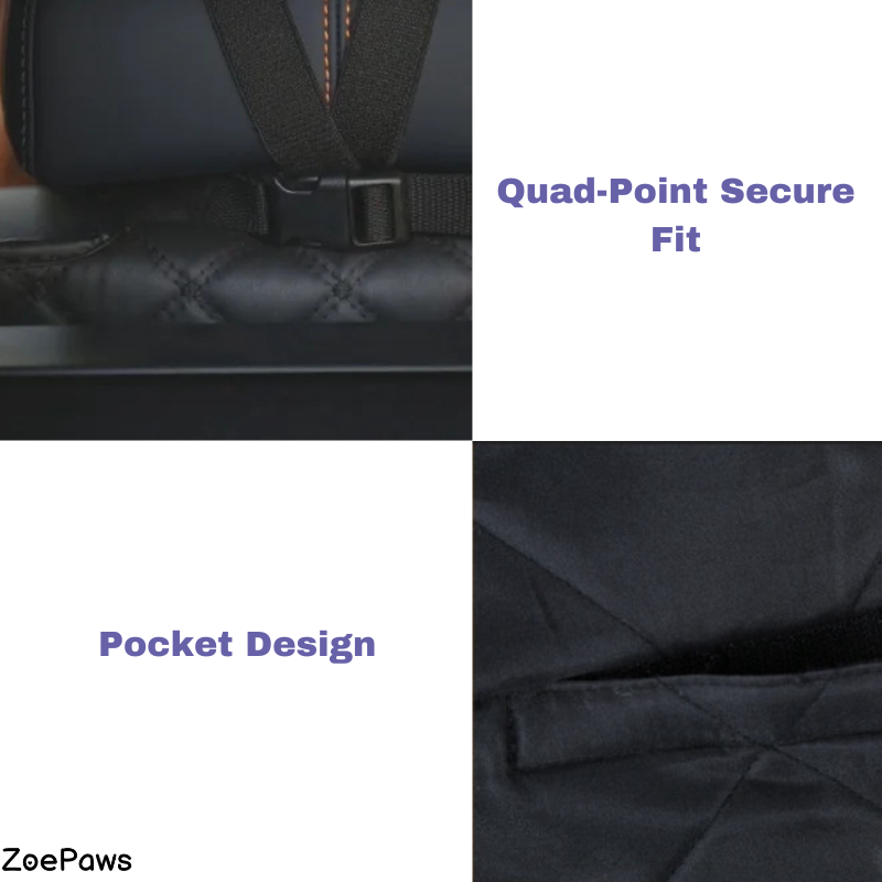 Portable Pet Car Seat Cover travel use view