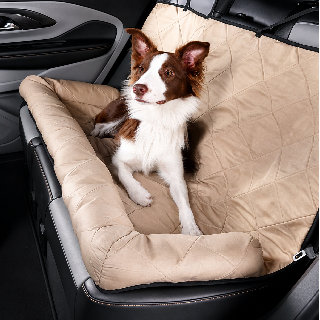 Portable Pet Car Seat Cover side view