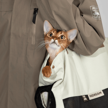 Aesthetic Breathable Canvas Pet Carrier Tote - ZoePaws
