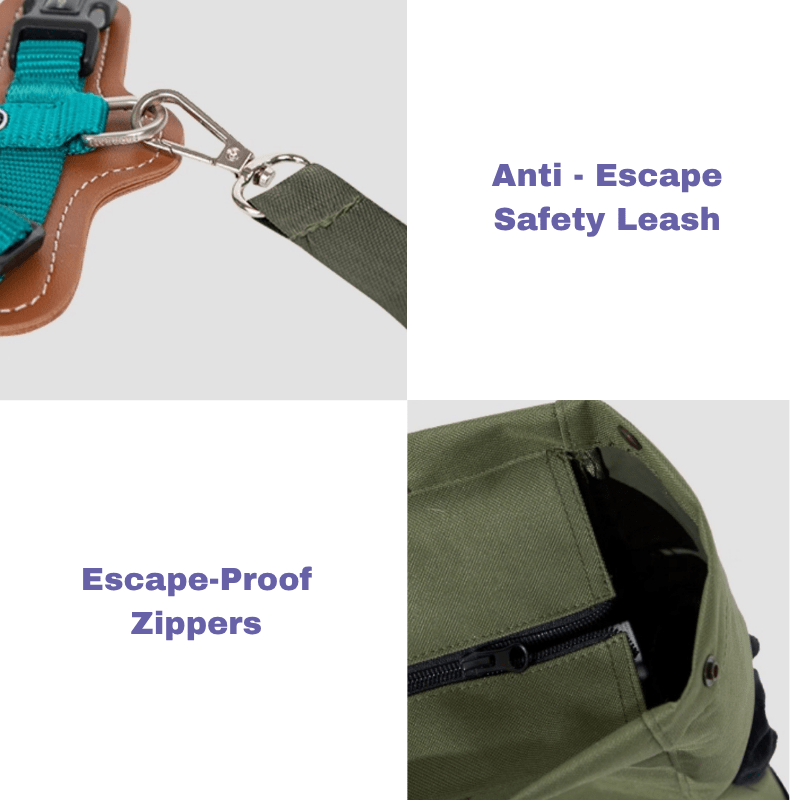 Aesthetic Breathable Canvas Pet Carrier Tote - ZoePaws