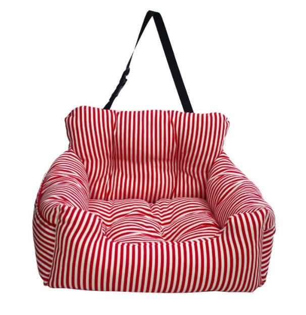 Padded Dog Car Seat travel use view