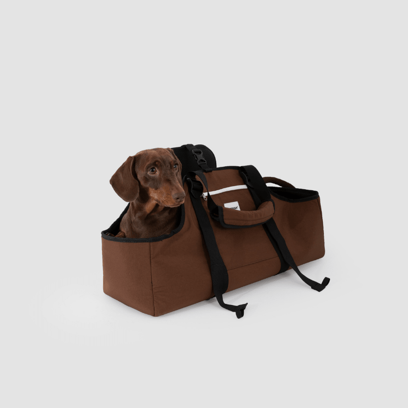 Baguette-Style Pet Shoulder Carrier for Dachshunds and Small Dogs - ZoePaws