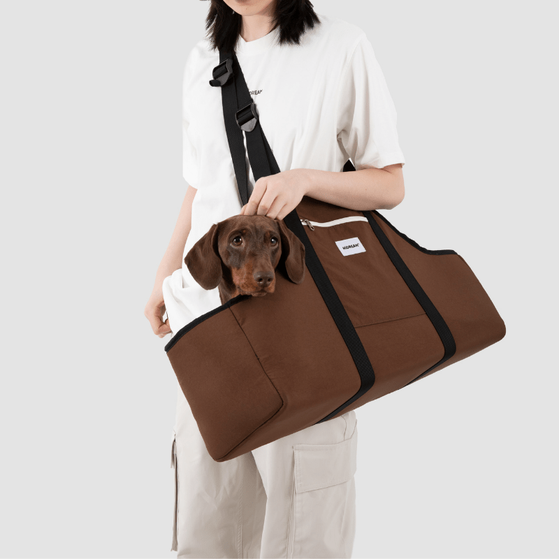 Baguette-Style Pet Shoulder Carrier for Dachshunds and Small Dogs - ZoePaws