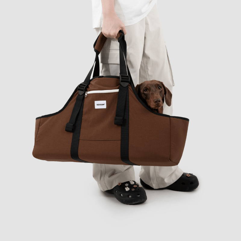 Baguette-Style Pet Shoulder Carrier for Dachshunds and Small Dogs - ZoePaws