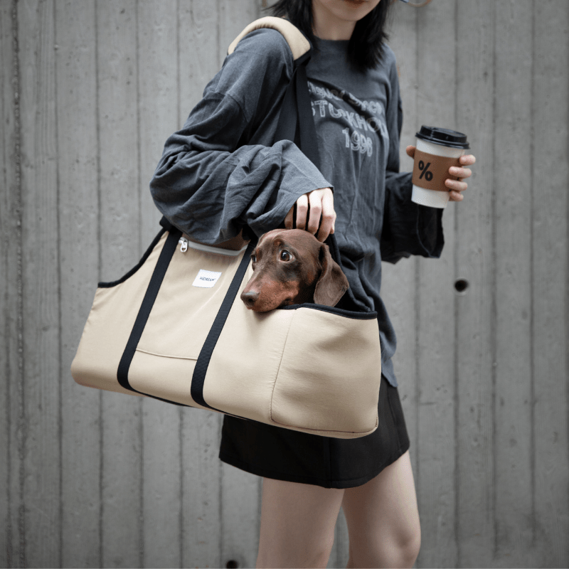 Baguette-Style Pet Shoulder Carrier for Dachshunds and Small Dogs - ZoePaws