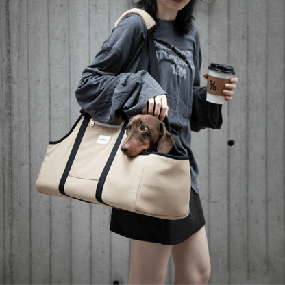Baguette-Style Pet Shoulder Carrier for Dachshunds and Small Dogs - ZoePaws