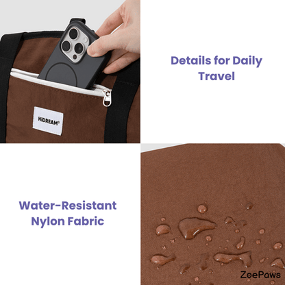 Baguette-Style Pet Shoulder Carrier for Dachshunds and Small Dogs - ZoePaws