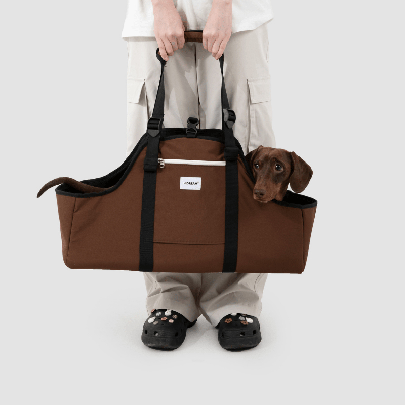 Baguette-Style Pet Shoulder Carrier for Dachshunds and Small Dogs - ZoePaws
