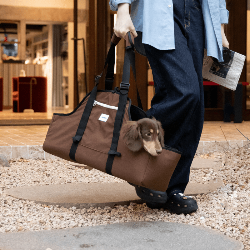 Baguette-Style Pet Shoulder Carrier for Dachshunds and Small Dogs - ZoePaws