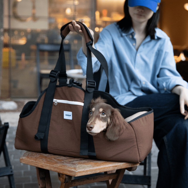 Baguette-Style Pet Shoulder Carrier for Dachshunds and Small Dogs - ZoePaws